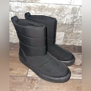 Madewell The Toasty Puffer Boots Womens Size 7 Black NH870 Snow
